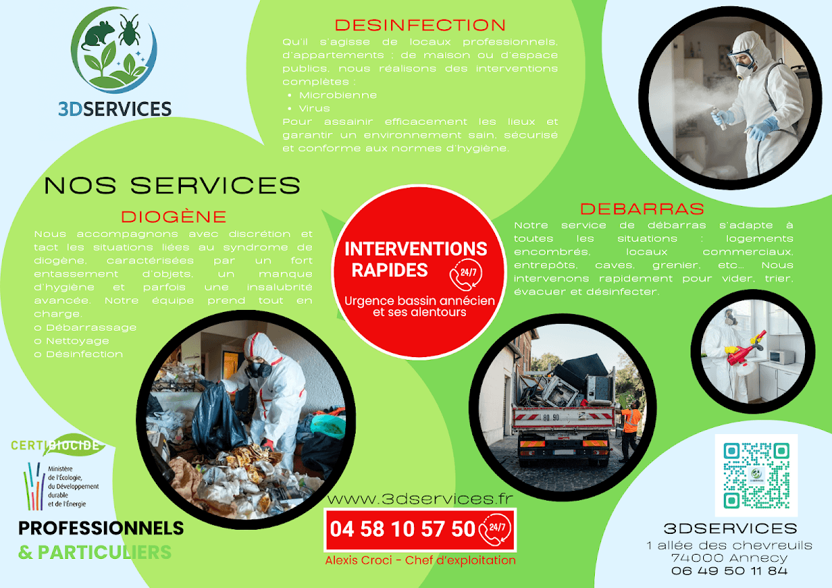 3DServices — désinsectisation et dératisation à Annecy